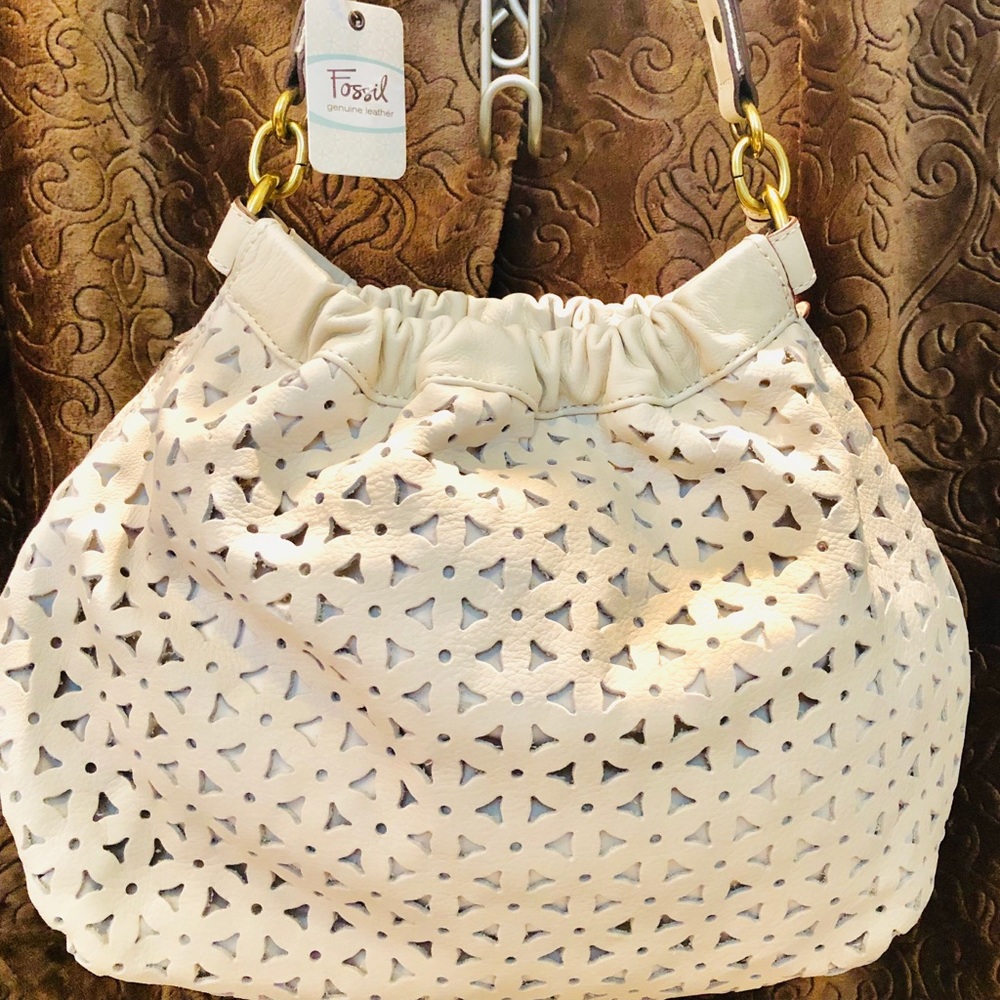 Fossil Leather Vintage Hobo/Crossbody Bag